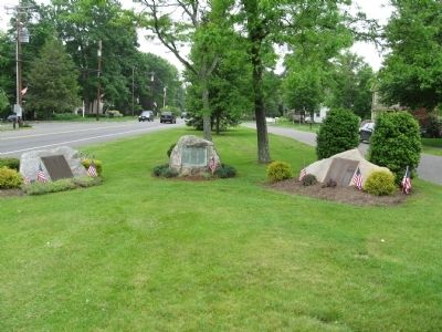 Woodbury World War II Memorial Markers. Click for full size. Woodbury World War II Memorial Markers image. Click for full size.