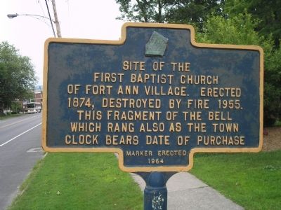 Fort Anne First Baptist Church Marker image. Click for full size.