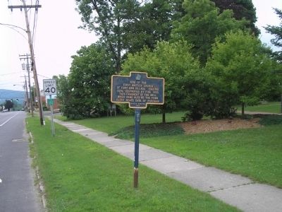 Marker in Fort Anne image. Click for full size.