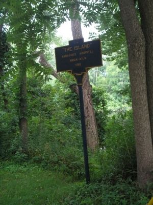 Marker in Fort Edward image. Click for full size.