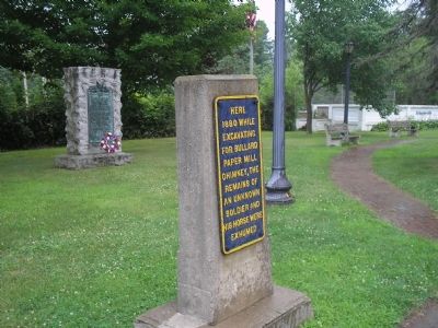 Marker in Schuylerville. Click for full size. Marker in Schuylerville image. Click for full size.