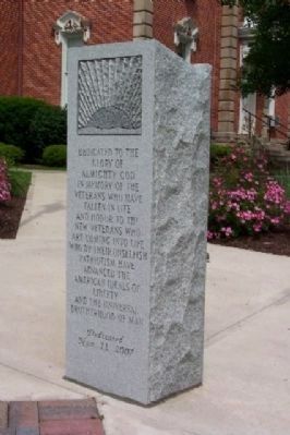 Morrow County Veterans Memorial Podium - Second Marker image. Click for full size.