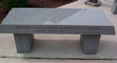 Morrow County Veterans Memorial Army Memorial Bench image. Click for full size.