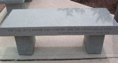 Morrow County Veterans Memorial Navy Memorial Bench image. Click for full size.