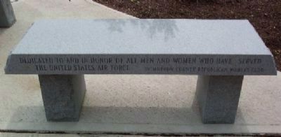 Morrow County Veterans Memorial Air Force Memorial Bench image. Click for full size.