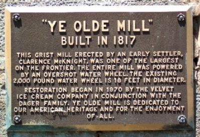 Ye Olde Mill Marker image. Click for full size.