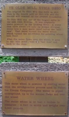 Ye Olde Mill and Water Wheel Markers image. Click for full size.