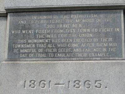 Inscription on the South side image. Click for full size.