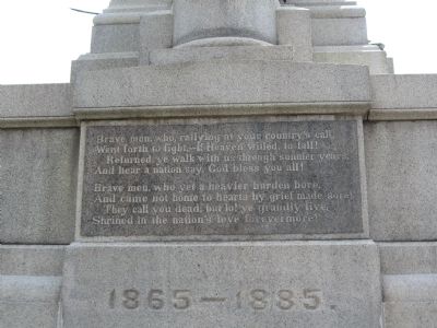 Poem on the North Side image. Click for full size.