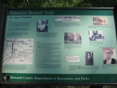 The Town of Guilford Marker image. Click for full size.