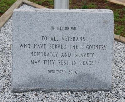 Old Silverbrook Veterans Memorial Marker image. Click for full size.