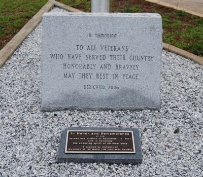 Old Silverbrook Veterans Memorial Marker image. Click for full size.