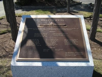USS Leyte (CV-32) Marker. Click for full size. USS Leyte (CV-32) Marker image. Click for full size.