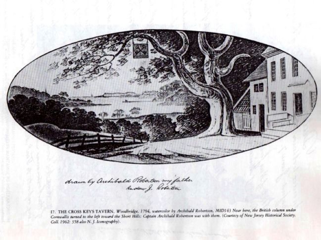 1794 Image of Woodbridge's Cross Keys Tavern. Click for full size. 1794 Image of Woodbridge's Cross Keys Tavern image. Click for full size.