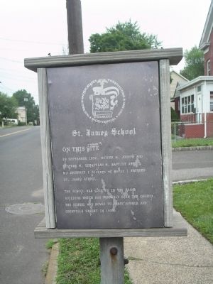 St. James School Marker. Click for full size. St. James School Marker image. Click for full size.