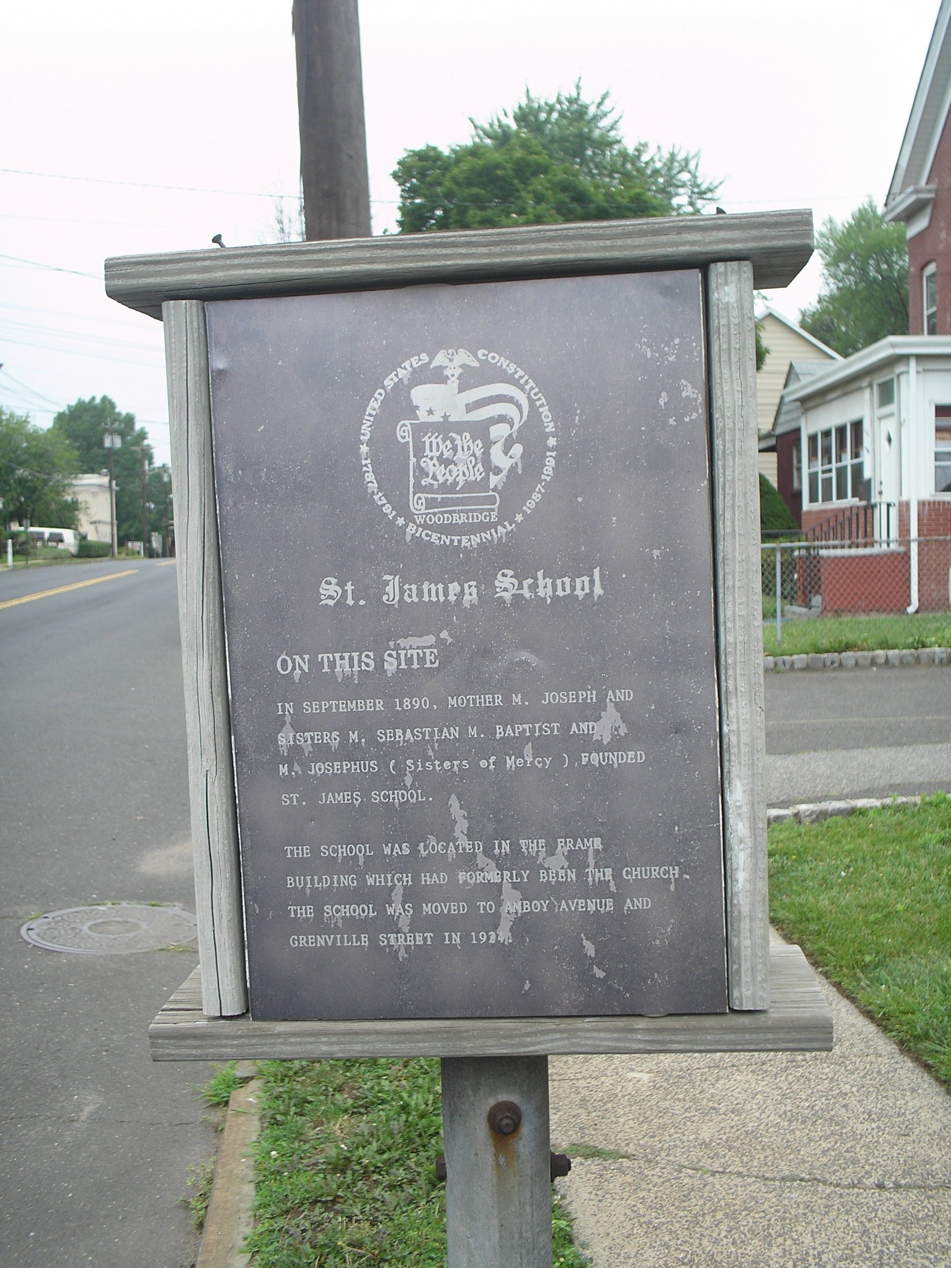 St. James School Marker