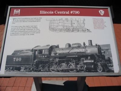 Illinois Central #790 Marker image. Click for full size.