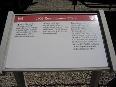 1902 Roundhouse Office Marker image. Click for full size.