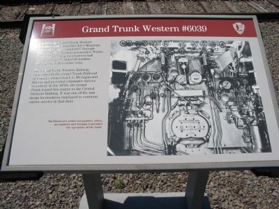 Grand Trunk Western #6039 Marker. Click for full size. Grand Trunk Western #6039 Marker image. Click for full size.