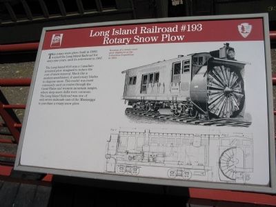 Long Island Railroad #193 Rotary Snow Plow Marker image. Click for full size.