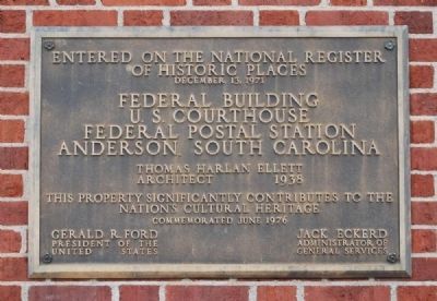 G. Ross Anderson Jr. Federal Building and United States Courthouse Marker image. Click for full size.