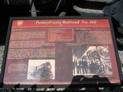 Pennsylvania Railroad No. 460 Marker image. Click for full size.