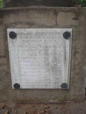 Brig. Gen. Jethro Sumner Marker image. Click for full size.