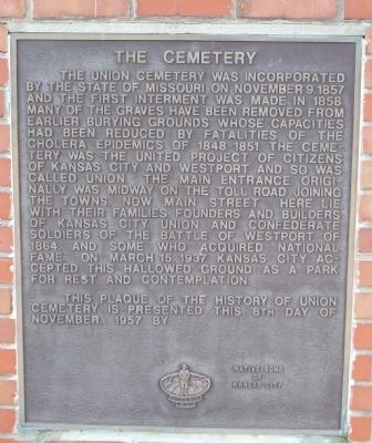 The Cemetery Marker. Click for full size. The Cemetery Marker image. Click for full size.