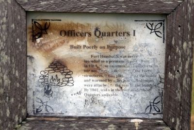 Officers Quarters I - Built Poorly on Purpose image. Click for full size.