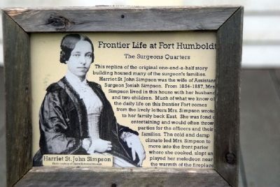 Frontier Life at Fort Humboldt - The Surgeons Quarters image. Click for full size.
