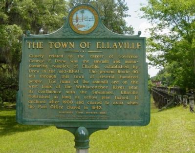 The Town of Ellaville Marker image. Click for full size.
