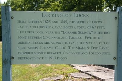 Lockington Locks Marker image. Click for full size.