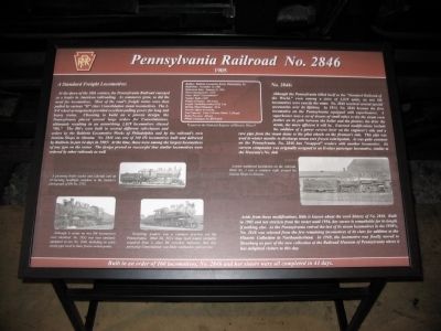 Pennsylvania Railroad No. 2846 Marker image. Click for full size.