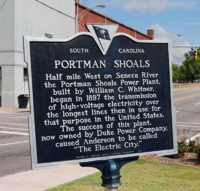 Portman Shoals Marker image. Click for full size.
