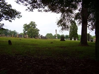 View from Marker into Cemetery image. Click for full size.