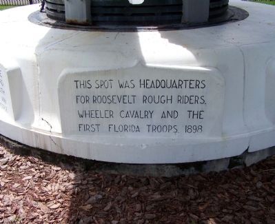 Tampa's 203 mm Spanish American War Gun Marker, north face. Click for full size. Tampa's 203 mm Spanish American War Gun Marker, north face image. Click for full size.