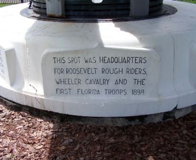 Tampa's 203 mm Spanish American War Gun Marker, north face image. Click for full size.