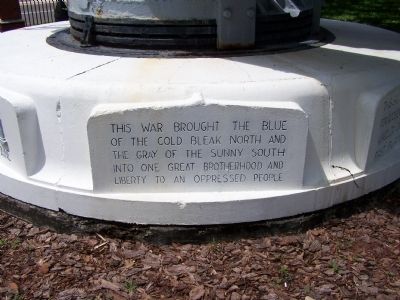 Tampa's 203 mm Spanish American War Gun Marker, northeast face. Click for full size. Tampa's 203 mm Spanish American War Gun Marker, northeast face image. Click for full size.