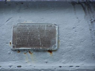 Tampa's 203 mm Spanish American War Gun Marker - Filling Instructions image. Click for full size.