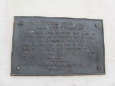 <i>Upper Marker:</i> Livermore Town Hall Jail and Firehouse image. Click for full size.