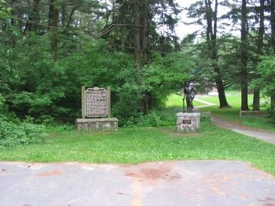 Civilian Conservation Corps Marker and Statue. Click for full size. Civilian Conservation Corps Marker and Statue image. Click for full size.
