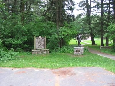Civilian Conservation Corps Marker and Statue image. Click for full size.