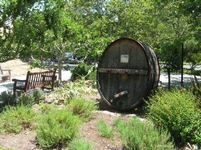 Wine Barrel on Display on Gounds. Click for full size. Wine Barrel on Display on Gounds image. Click for full size.
