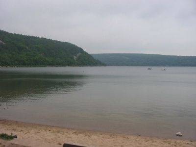 Devil's Lake and Bluffs. Click for full size. Devil's Lake and Bluffs image. Click for full size.