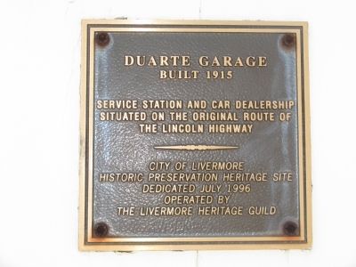 Duarte Garage Marker image. Click for full size.