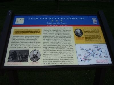 Polk County Courthouse Marker image. Click for full size.