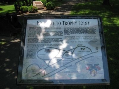 Welcome To Trophy Point Marker image. Click for full size.