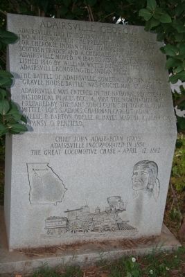 Adairsville, Georgia Marker image. Click for full size.
