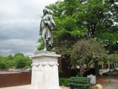 Alexander Hamilton Statue near the Passaic Falls Marker image. Click for full size.