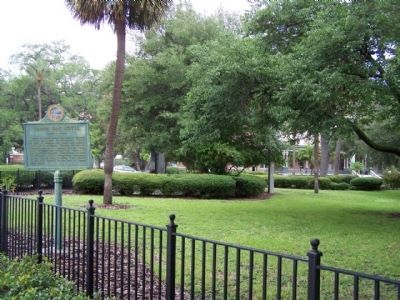 Tampa Bay Hotel Marker, as seen from W. Kennedy Blvd.. Click for full size. Tampa Bay Hotel Marker, as seen from W. Kennedy Blvd. image. Click for full size.